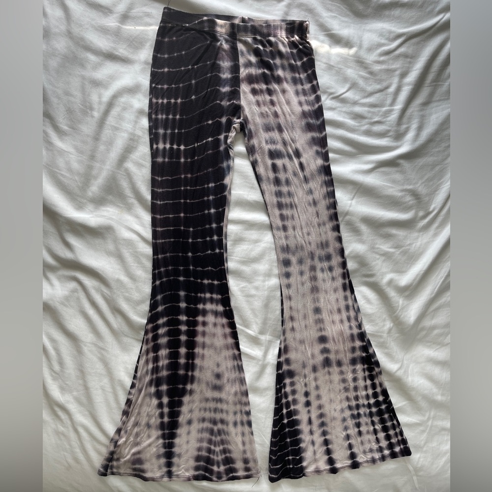 Stretchy tie dye bell bottoms